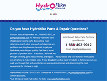 Tablet Screenshot of hydrobikeparts.com